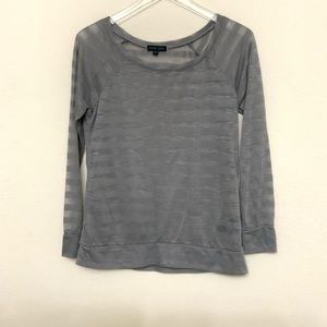 Mascara Long Sleeve Sheer Top Size L